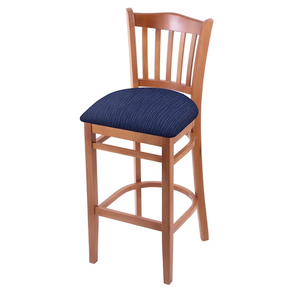 25" Counter Stool, Medium Finish, Graph Anchor Seat